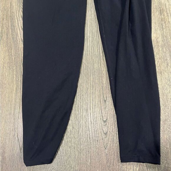 Athleta Womens Legging Pants High Rise Pull-On Drawstring Hem Black Size LT - Picture 3 of 9